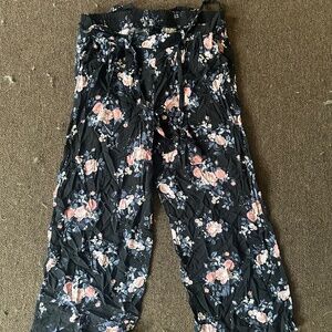Floral Wide Leg Pants